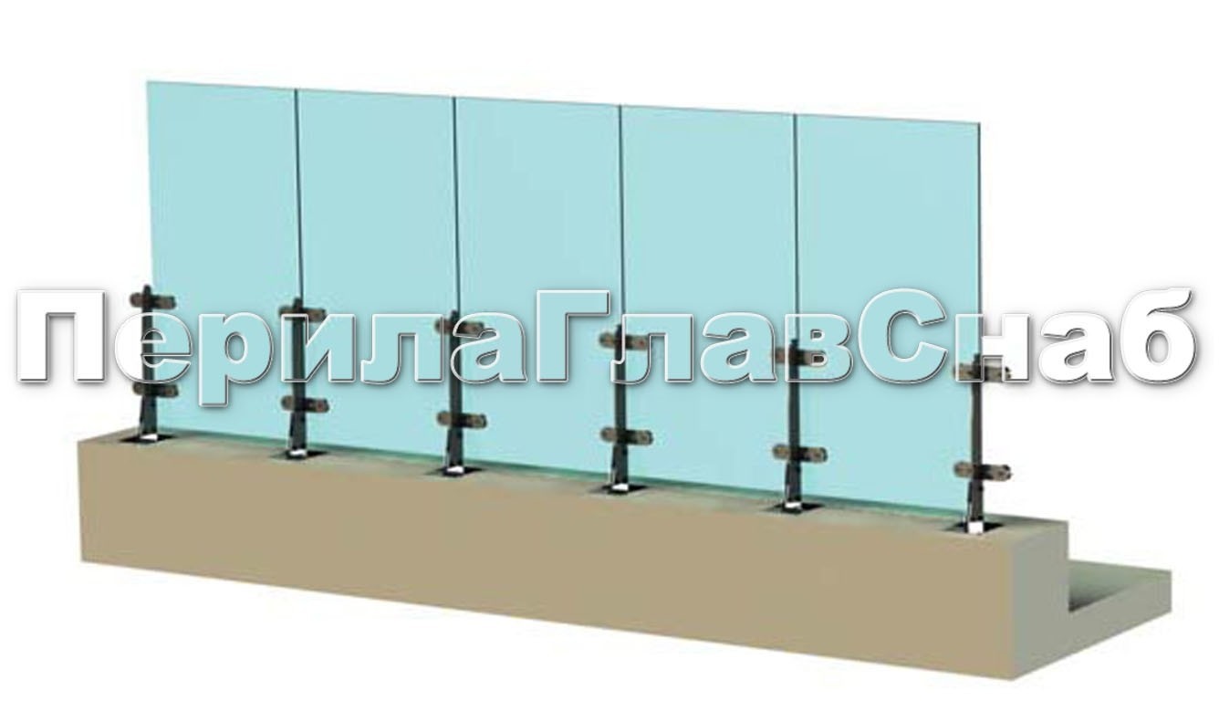 Один из вариантов ветрозащитного ограждения кровли на стойках