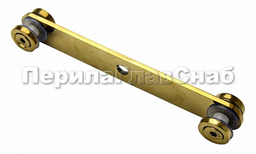 Стеклодержатель пластинчатый 3хМ8, по центрам 170х5 мм, полированный, шайбы 5 мм литые, под стекло 6-12 мм, (AISI 304), под золото Фk023-88 купить в Алматы