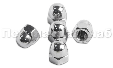 Колп. гайка нерж. М8  (DIN 1587.А2) М-3316 купить в Алматы Колп. гайка нерж. М8  (DIN 1587.А2) М-3316 купить в Алматы