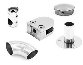 Комплектующие для лестниц, перил и ограждений AISI 316 купить в Алматы