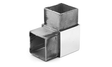 Поворот поручня 40х40 мм, нержавеющая сталь AISI 304, полированная k365 купить в Алматы Поворот поручня 40х40 мм, нержавеющая сталь AISI 304, полированная k365 купить в Алматы