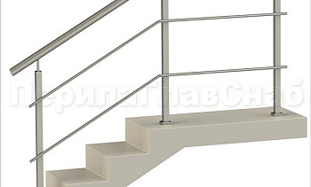 Два ригеля на сварке, круглый поручень и квадратные стойки в Алматы. Готовые проекты ПерилаГлавСнаб Два ригеля на сварке, круглый поручень и квадратные стойки в Алматы. Готовые проекты ПерилаГлавСнаб