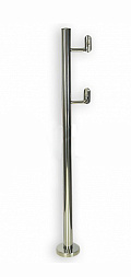 Стойка для пандуса: под 2 поручня Ø38,1 мм для инвалидов, полированная, высота 900 мм  (AISI 304) k750 купить в Алматы