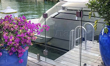 Стекло на креплениях: одностворчатые калитки стекло-стекло купить в Алматы