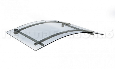 Навес гнутый из поликарбоната- вариант 2 купить в Алматы