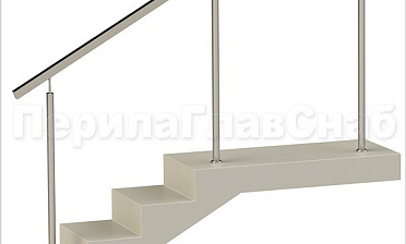 Нержавеющие ограждения без ригелей с квадратным поручнем купить в Алматы