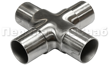 Соединение поручня Ø38.1 мм, крестовина (AISI 304) k360 купить в Алматы Соединение поручня Ø38.1 мм, крестовина (AISI 304) k360 купить в Алматы