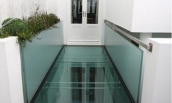 Двойное усиленное стеклянное перекрытие в Алматы. Готовые проекты ПерилаГлавСнаб