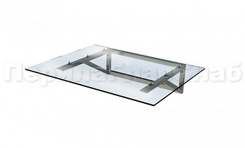 Навес из поликарбоната на треугольном профильном каркасе в Алматы. Готовые проекты ПерилаГлавСнаб