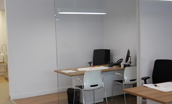 Стеклянные перегородки - вариант 8 в Алматы. Готовые проекты ПерилаГлавСнаб