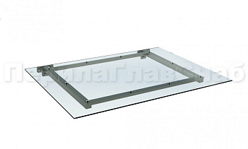 Козырек из поликарбоната на прямом каркасе в Алматы. Готовые проекты ПерилаГлавСнаб