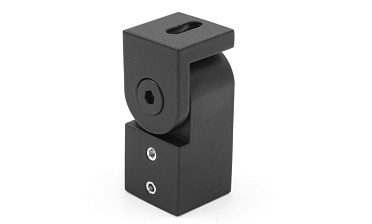 Держатель труба-стена, регулируемый, Ø19 мм, нерж., черный t908 BL купить в Алматы Держатель труба-стена, регулируемый, Ø19 мм, нерж., черный t908 BL купить в Алматы