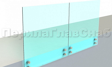Ограждение без поручня на точечном креплении купить в Алматы