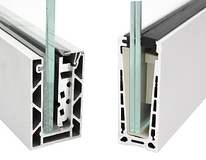 Алюминиевый профиль для стекла зажимной купить в Алматы