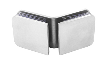 Коннектор для душевой кабины стекло-стекло 135° 45х45 мм шлифованный t726-2 SSS  купить в Алматы