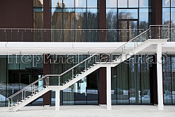 Ограждения из нержавейки со стеклом в Алматы. Готовые проекты ПерилаГлавСнаб - фото 4