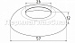 Низ стойки Ø25.4 мм, 57х12х0.5 мм, полированный (AISI 304) k331