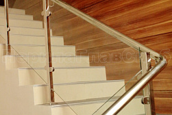 Ограждения из нержавейки со стеклом в Алматы. Готовые проекты ПерилаГлавСнаб - фото 23