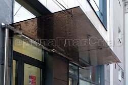 Стеклянные козырьки на вантах в Алматы. Готовые проекты ПерилаГлавСнаб - фото 31