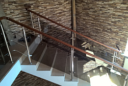 Ограждения из нержавейки со стеклом в Алматы. Готовые проекты ПерилаГлавСнаб - фото 20