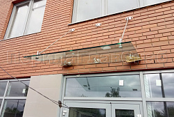 Стеклянные козырьки на вантах в Алматы. Готовые проекты ПерилаГлавСнаб - фото 7