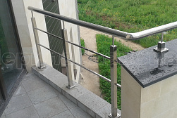 Перила и ограждения из нержавеющей стали с двумя ригелями в Алматы. Готовые проекты ПерилаГлавСнаб - фото 6 Перила и ограждения из нержавеющей стали с двумя ригелями в Алматы. Готовые проекты ПерилаГлавСнаб - фото 6