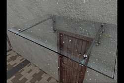 Консольные козырьки и навесы в Алматы. Готовые проекты ПерилаГлавСнаб - фото 12