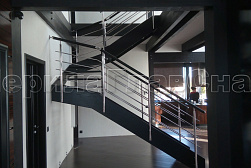 Перила для лестниц из металла в Алматы. Готовые проекты ПерилаГлавСнаб - фото 8