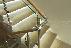 Ограждения из нержавейки со стеклом в Алматы. Готовые проекты ПерилаГлавСнаб - фото 6