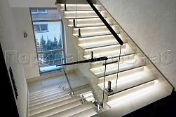 Ограждения лестничных маршей в Алматы. Готовые проекты ПерилаГлавСнаб - фото 1