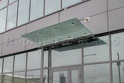 Стеклянные козырьки на вантах в Алматы. Готовые проекты ПерилаГлавСнаб - фото 25