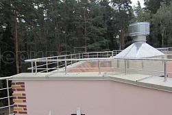 Ограждения для кровли из нержавеющей стали в Алматы. Готовые проекты ПерилаГлавСнаб - фото 4