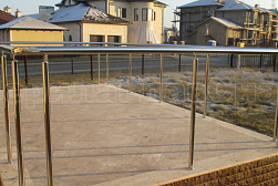 Ограждения и перила без ригелей из нержавеющей стали (без заполнения) в Алматы. Готовые проекты ПерилаГлавСнаб - фото 11