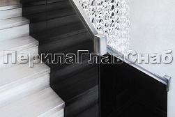 Стеклянные перила для колодезных лестниц в Алматы. Готовые проекты ПерилаГлавСнаб - фото 14