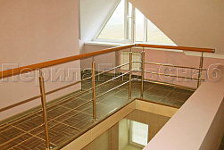 Ограждения из нержавеющей стали с тремя ригелями в Алматы. Готовые проекты ПерилаГлавСнаб - фото 13