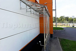 Козырьки и навесы на металлокаркасе в Алматы. Готовые проекты ПерилаГлавСнаб - фото 16