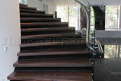 Стеклянные перила для винтовых лестниц в Алматы. Готовые проекты ПерилаГлавСнаб - фото 16