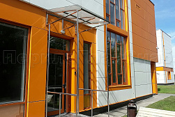 Козырьки и навесы на металлокаркасе в Алматы. Готовые проекты ПерилаГлавСнаб - фото 13