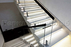 Ограждения для лестниц в Алматы. Готовые проекты ПерилаГлавСнаб - фото 1