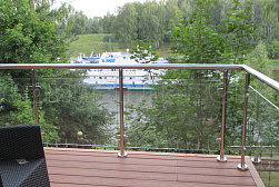 Перила и ограждения для террас в Алматы. Готовые проекты ПерилаГлавСнаб - фото 22