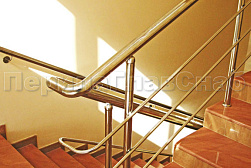 Ограждения из нержавеющей стали с тремя ригелями в Алматы. Готовые проекты ПерилаГлавСнаб - фото 15