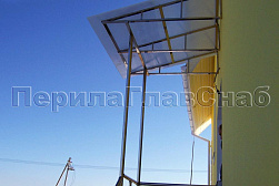 Козырьки и навесы на металлокаркасе в Алматы. Готовые проекты ПерилаГлавСнаб - фото 22