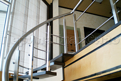 Перила и ограждения из нержавеющей стали с двумя ригелями в Алматы. Готовые проекты ПерилаГлавСнаб - фото 3 Перила и ограждения из нержавеющей стали с двумя ригелями в Алматы. Готовые проекты ПерилаГлавСнаб - фото 3