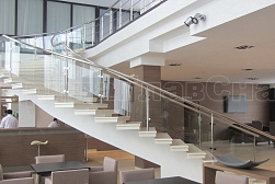 Ограждения для лестниц в Алматы. Готовые проекты ПерилаГлавСнаб - фото 2