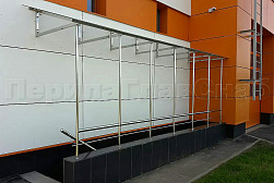 Козырьки и навесы на металлокаркасе в Алматы. Готовые проекты ПерилаГлавСнаб - фото 17