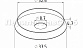 (Расходн.) шайба-подкладочная Ø32 мм, с отверстием диаметром 9 мм, 304 AISI k097-32