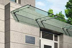 Консольные козырьки и навесы в Алматы. Готовые проекты ПерилаГлавСнаб - фото 8