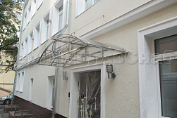 Козырьки и навесы на металлокаркасе в Алматы. Готовые проекты ПерилаГлавСнаб - фото 2