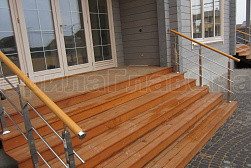 Перила и ограждения из нержавейки и дерева в Алматы. Готовые проекты ПерилаГлавСнаб - фото 9