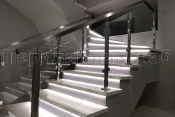 Ограждения из нержавейки со стеклом в Алматы. Готовые проекты ПерилаГлавСнаб - фото 1